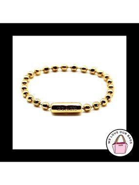 NEW 3.5" COACH Embossed 2.4mm Bright Brass Ball Chain for Bag Hang Tag Charm Fob